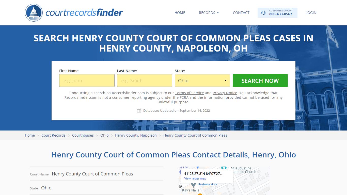 Henry County Court of Common Pleas Case Search - RecordsFinder