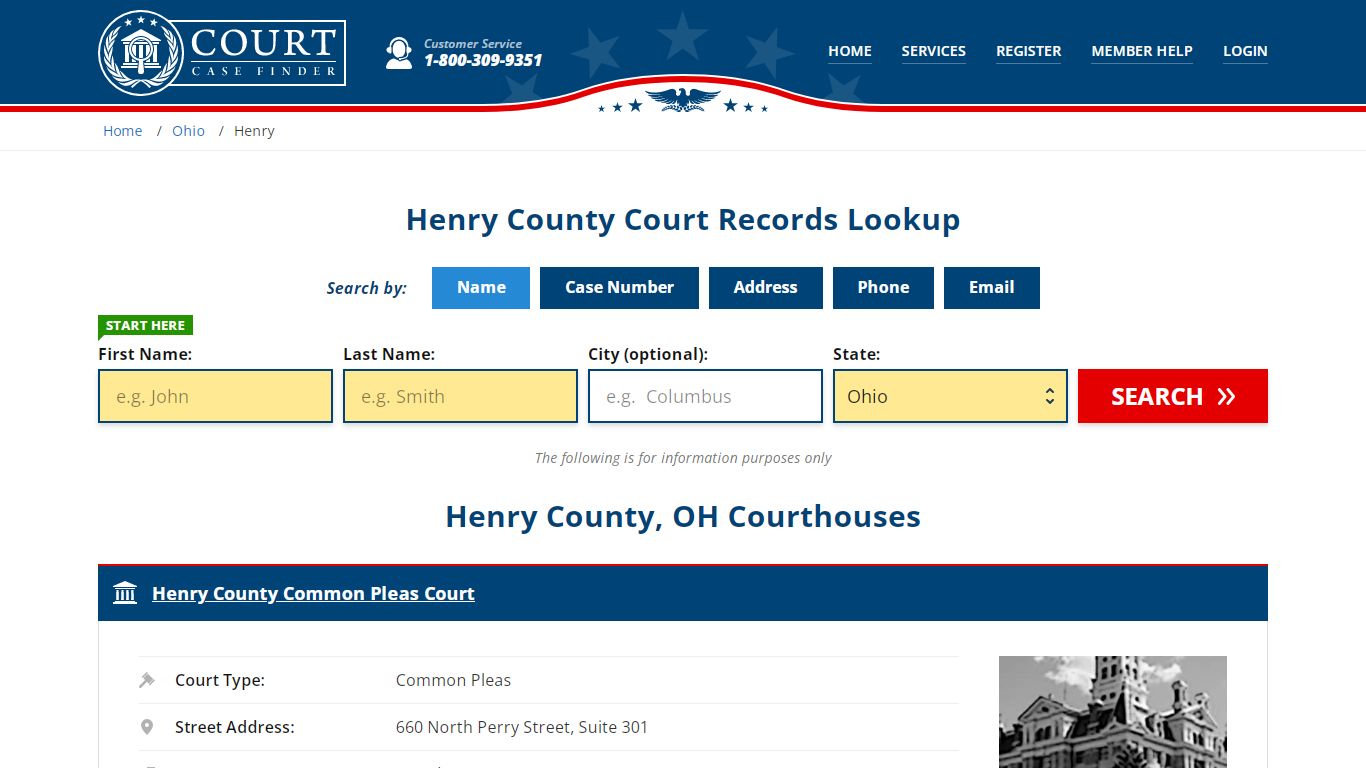 Henry County Court Records | OH Case Lookup - CourtCaseFinder.com